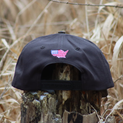 Logo 7 Panel Trucker Style Snapback- Bottomland Camo
