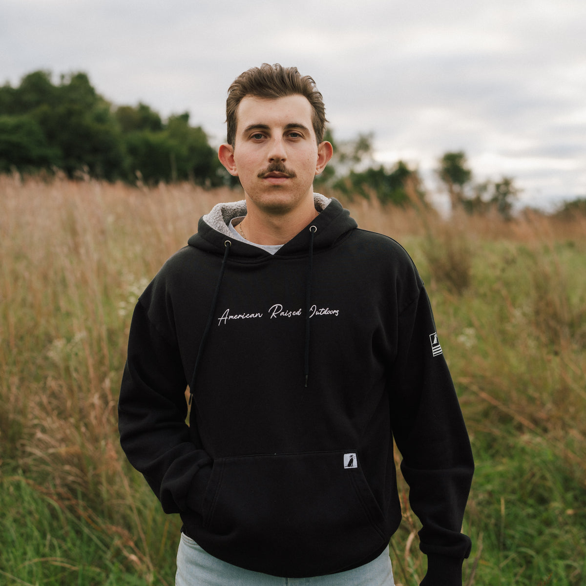 Black Fleece Lined Hoodie