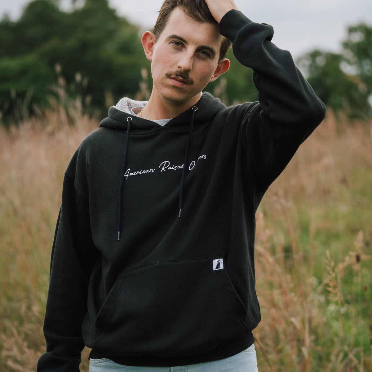 Black Fleece Lined Hoodie