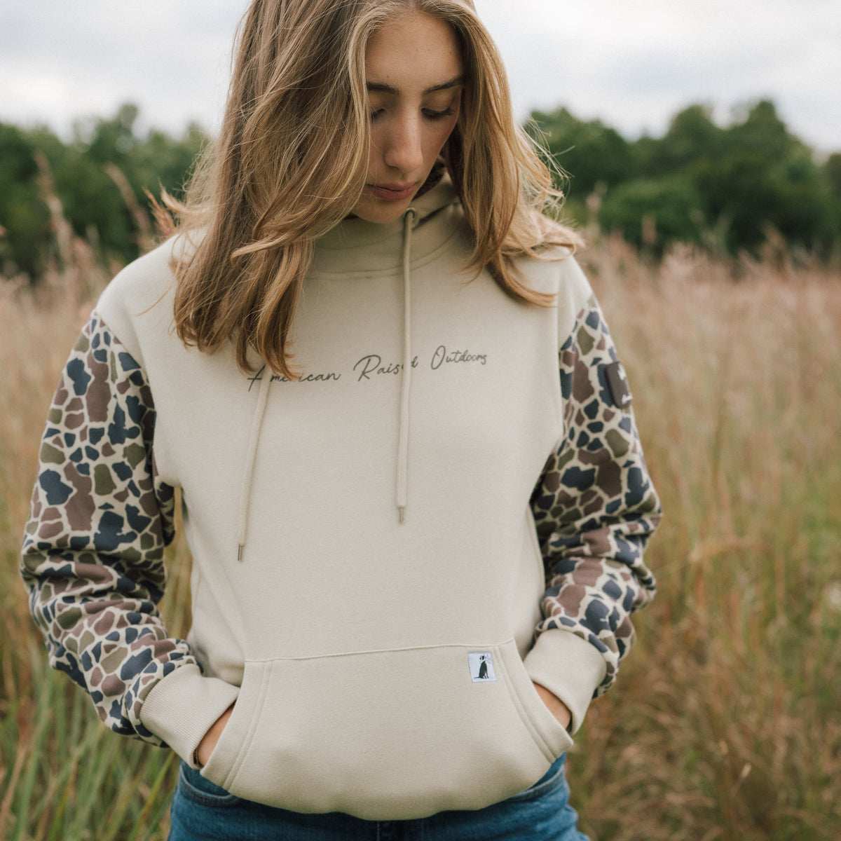 Fleece-Lined Hoodie - Old School Camo